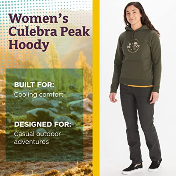 MARMOT WOMEN'S CULEBRA PEAK HOODY - SIZE: WOMEN XL - NORI New