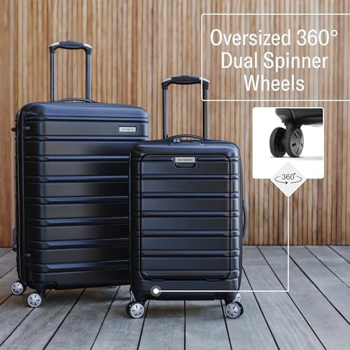 SAMSOMITE OMNI 2 HARDSIDE EXPANDABLE CARRY-ON 20-INCH - MIDNIGHT BLACK New