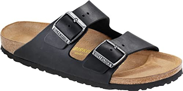 BIRKENSTOCK ARIZONA BLACK SANDALS UNISEX - SIZE: MEN US 10 WOMEN US 12 - BLACK New