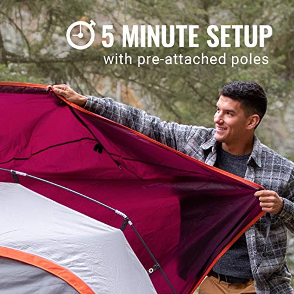 COLEMAN SKYDOME TENT WITH 5 MINUTE SETUP 4 PERSON RAINFLY 2154684 - BLACKBERRY COLEMAN SKYDOME TENT WITH 5 MINUTE SETUP 4 PERSON RAINFLY 2154684 - BLACKBERRY