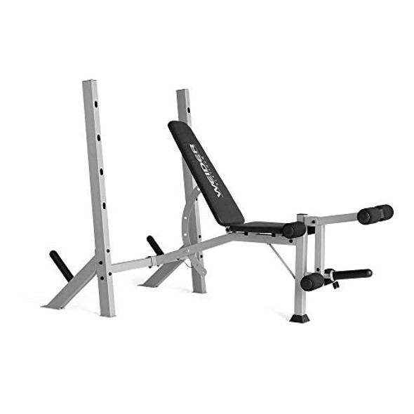 Weider Platinum Olympic Weight Bench and Rack WEBE80020 - BLACK