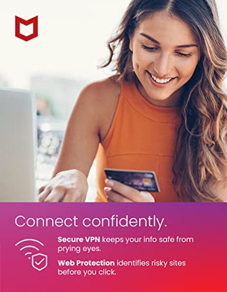 MCAFEE TOTAL PROTECTION 10 DEVICE ANTIVIRUS INTERNET SECURITY MAILED KEY CARD New