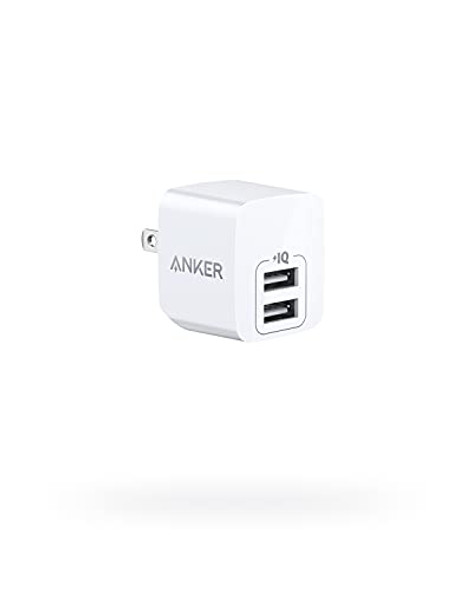 ANKER POWER PORT MINI DUAL PORT 12W WALL CHARGER, USB CHARGER 136799 - WHITE ANKER POWER PORT MINI DUAL PORT 12W WALL CHARGER, USB CHARGER 136799 - WHITE