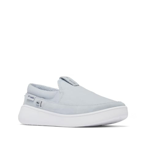 COLUMBIA WOMEN'S BOATSIDE PFG BOAT SHOE CIRRUS GRAY/GRILL SIZE 6