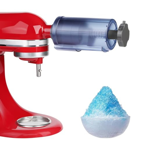 AOOAID SHAVE ICE ATTACHMENT FOR KITCHENAID MIXER, SNOW CONE MAKER - BLACK