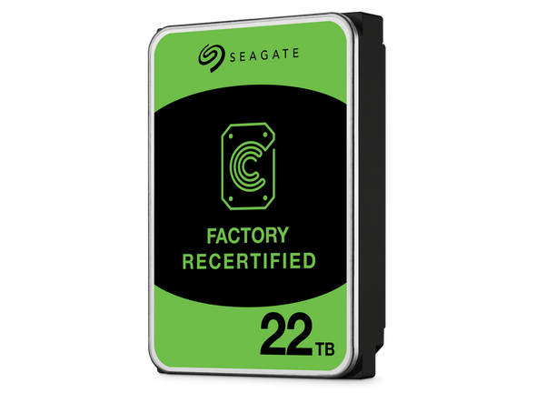 Seagate (Recertified) Exos X 22TB Internal Hard Drive HDD - 3.5 In CMR SATA Seagate (Recertified) Exos X 22TB Internal Hard Drive HDD - 3.5 In CMR SATA