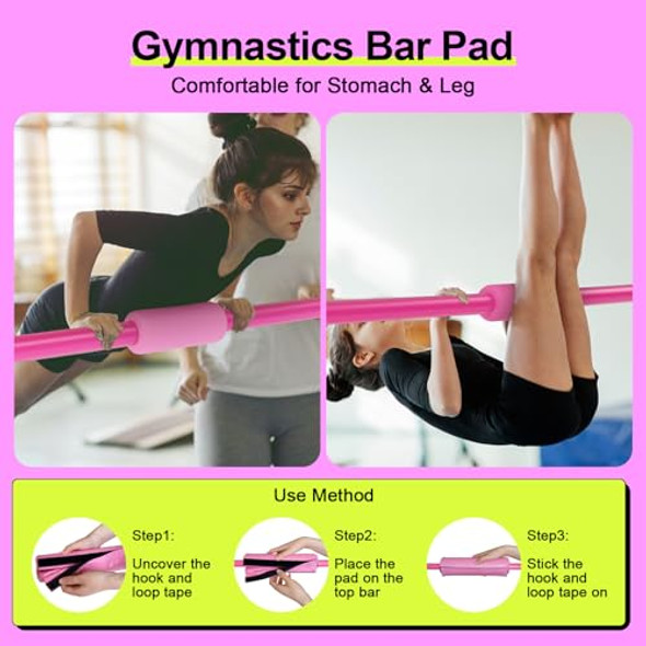SAFLY FUN EXPANDABLE GYMNASTICS BAR FOR KIDS HEIGHT ADJUSTABLE JUNIOR - PINK SAFLY FUN EXPANDABLE GYMNASTICS BAR FOR KIDS HEIGHT ADJUSTABLE JUNIOR - PINK