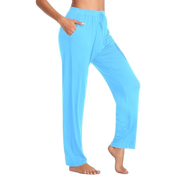 GALAXY BY HARVIC WOMEN'S LOOSE FIT CLASSIC LOUNGE PANTS WOMEN 3XL BLUE New