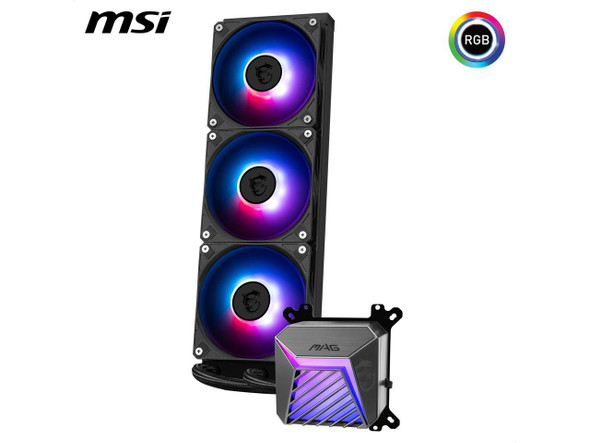 MSI MAG Coreliquid A15 360 Black- AIO ARGB Liquid Cooling - 360mm Radiator -