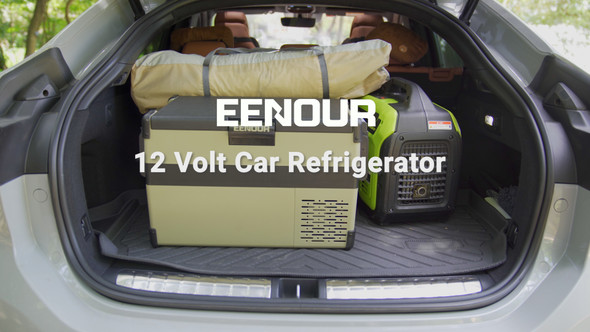 EENOUR ELECTRIC COOLER PORTABLE 12 VOLT CAR REFRIGERATOR 44QT(42L) - BLACK