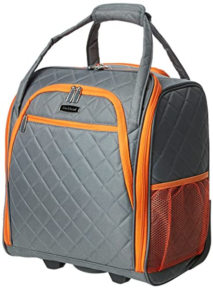 ROCKLAND MELROSE UPRIGHT WHEELED UNDERSEATER LUGGAGE CARRY-ON 16-INCH CHARCOAL New