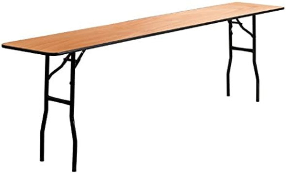 Flash Furniture Rectangular Wood Folding Seminar Table YTWTFT18X96TBL - Natural