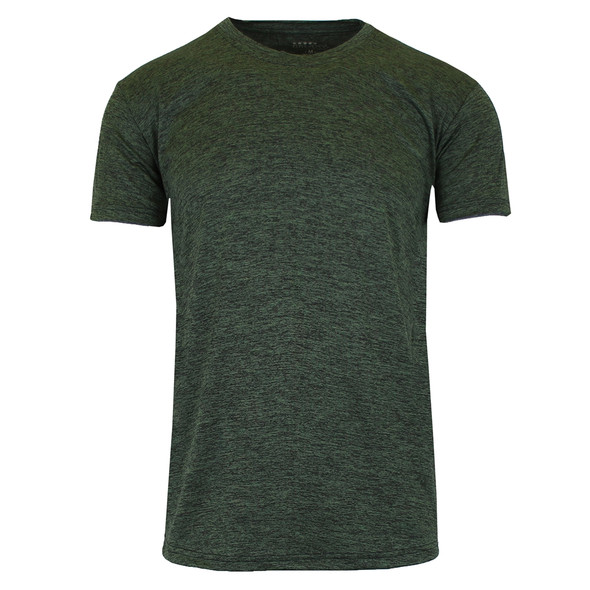 GALAXY BY HARVIC MOISTURE WICKING WRINKLE FREE TEE - SIZE 2XL - MARLED OLIVE New