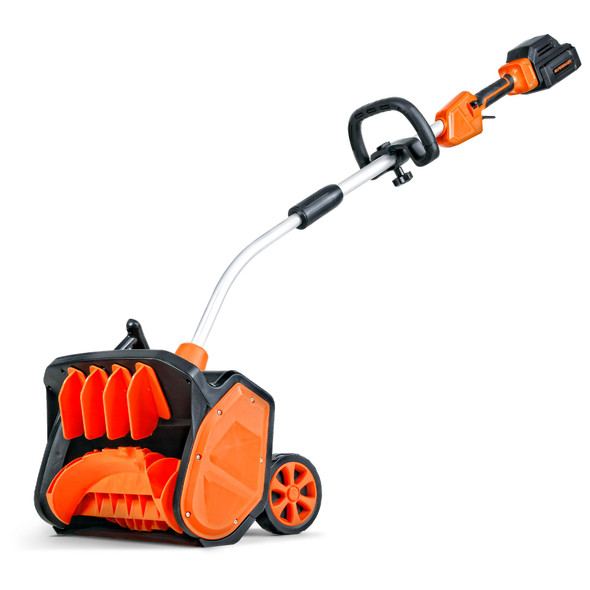 SuperHandy Electric Snow Thrower Adjustable Angle 17" Clearing Width 5.7"