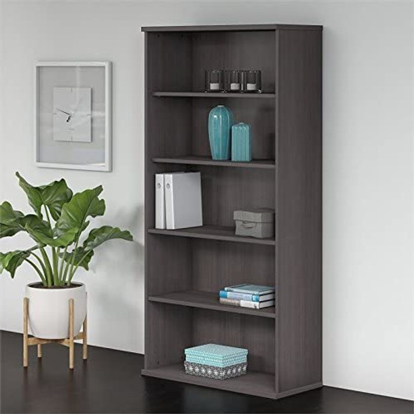 Bush Business Furniture Studio C 5 Shelf Bookcase SCB136SG - Storm Gray