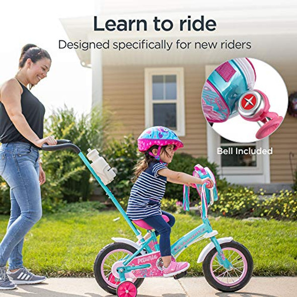 Schwinn Grit And Petunia Push Steer And Ride Kids Bike, Ages 2-4, 12" Wheels