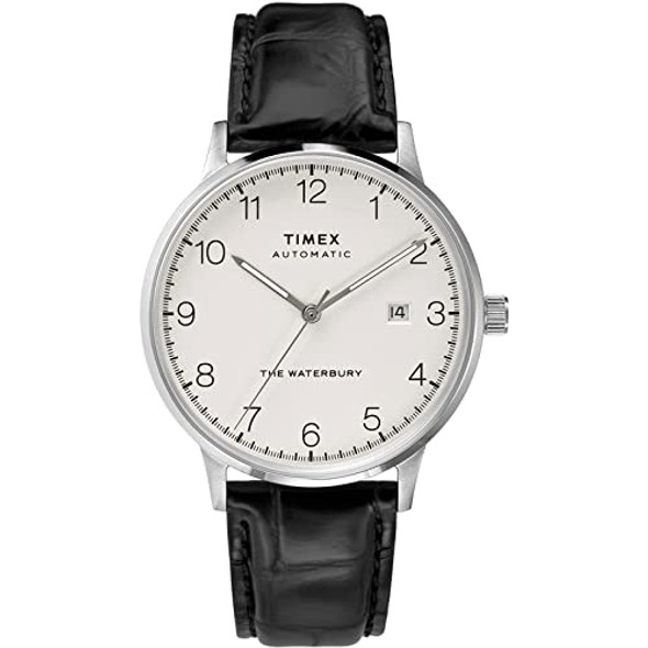 TIMEX WATERBURY CLASSIC AUTOMATIC 40MM SILVER BLACK - BLACK