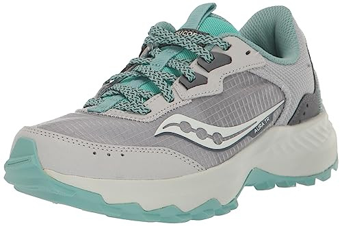 SAUCONY WOMEN'S AURA TR SNEAKER - SIZE 9 - CONCRETE/SHADOW