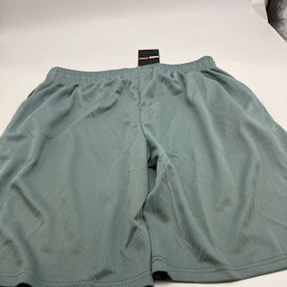 JUMP START MENS MOISTURE WICKING PERFORMANCE MESH SHORTS - SIZE: MEN M - SILVER New