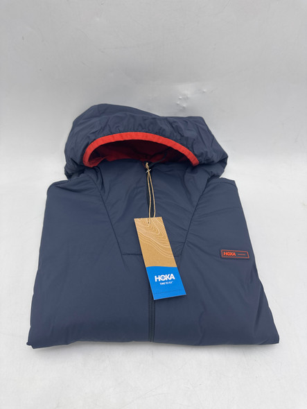 HOKA HYBHYBRID RUN JACKETRID RUN JACKET - SIZE: MEN M - OMBRE BLUE New