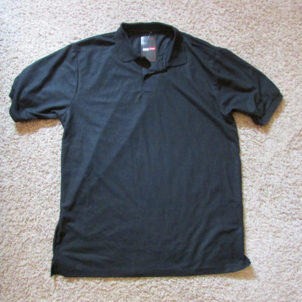 JUMP START SHORT SLEEVE GOLF POLO SHIRT - SIZE: MEN 2XL - BLACK New
