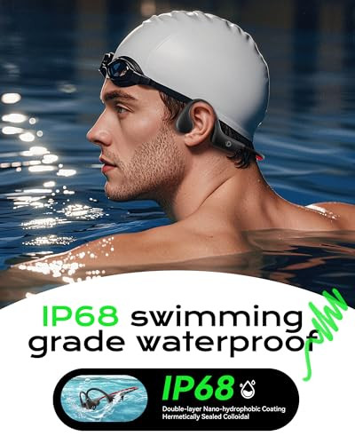 DEMICEA OPEN EAR SPORT HEADPHONES, WIRELESS BONE CONDUCTION - RED