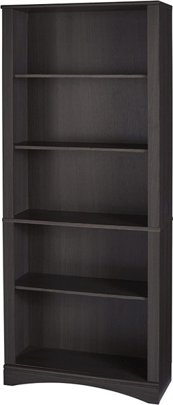 Realspace Pelingo 72"H 5-Shelf Bookcase 103764 - Dark Gray