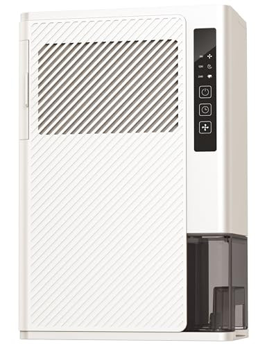 AEOCKY 1200 SQ.FT ROTARY DEHUMIDIFIER, DRAIN HOSE, NO FROST, QUIET X1 - WHITE
