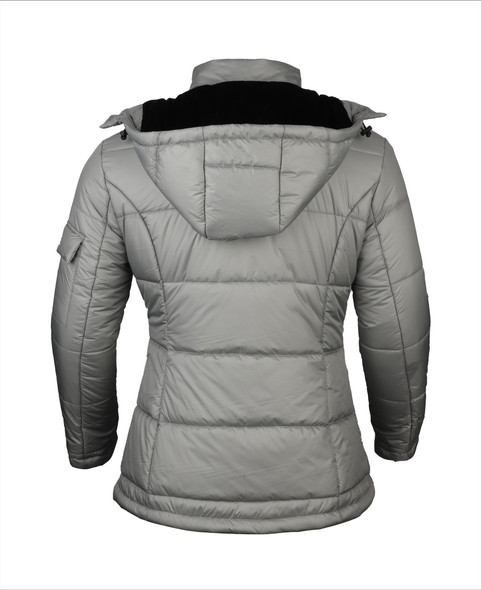 HELIOS THE HEATED COAT PAFFUTO NO POWERBANK WOMEN SIZE 2XL - GRAY/MINT SILVER