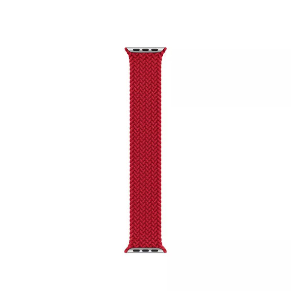 APPLE WATCH BRAIDED SOLO LOOP 40MM RED- SIZE 2 - RED