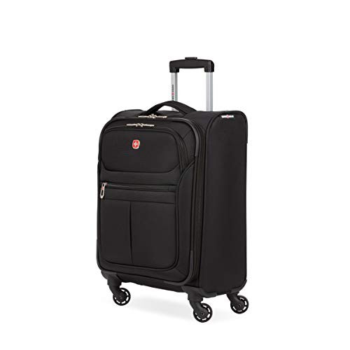 SWISSGEAR 4010 SOFTSIDE LUGGAGE SPINNER WHEELS CARRY-ON 18-INCH - BLACK New
