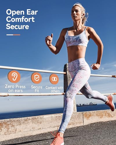 DEMICEA OPEN EAR SPORT HEADPHONES WIRELESS BONE CONDUCTION EARPHONES X6 - ORANGE