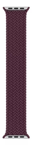 APPLE WATCH BRAIDED SOLO LOOP 45MM - SIZE 11 - DARK CHERRY