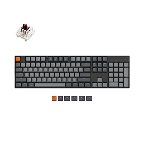 KEYCHRON K10 WIRELESS MECHANICAL KEYBOARD RGB GATERON G PRO MECHANICAL BROWN