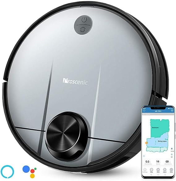 Proscenic Wi-Fi Connected Robot Vacuum Cleaner and Mop Alexa M6-PRO - Gray