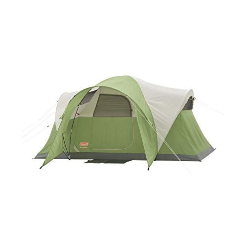 COLEMAN MONTANA CAMPING TENT, 6/8 PERSON FAMILY TENT WITH RAINFLY - GREEN