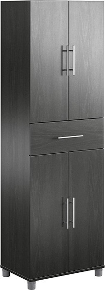 Ameriwood™ Home Camberly 4-Door/1-Drawer 24"W Storage Cabinet 8487335COM - Black