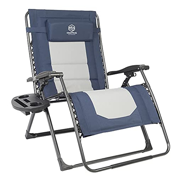 Coastrail Outdoor Zero Gravity Chair Lounge Reclinable Padded, 500lb Weight Coastrail Outdoor Zero Gravity Chair Lounge Reclinable Padded, 500lb Weight