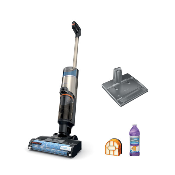 SHARK HYDROVAC MESSMASTER WET DRY CLEANER CORDLESS 3-IN-1 VACUUM MOP - ROSE GOLD