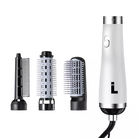 LIFE AUTHENTICS Hot Air 3 in 1 Interchangeable Hair Dryer LA-HABT-WH - Silver