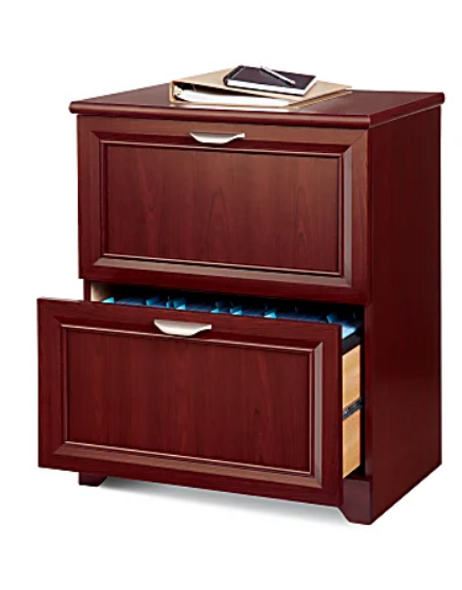 Realspace Magellan 24”W Lateral 2-Drawer File Cabinet 544707 - Classic Cherry