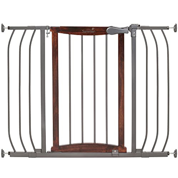 SUMMER INFANT SUMMER BY INGENUITY ANYWHERE WALK-THRU PET GATE - WALNUT/CHARCOAL