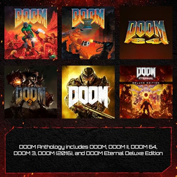 DOOM Anthology: PlayStation 4 and PlayStation 5 (EP2-14879) - Black/Gray New