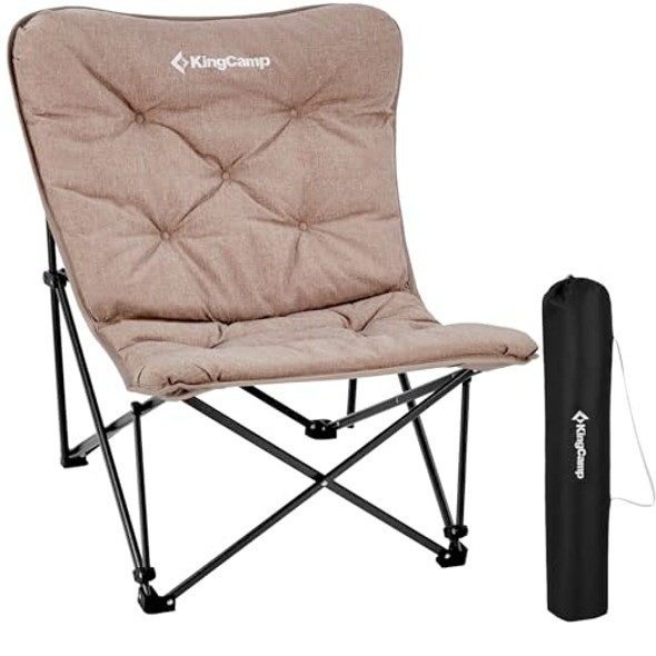 KINGCAMP LEMON C10 PADDED BUTTERFLY FOLDING CAMPING CHAIR KC2224 - BROWN New