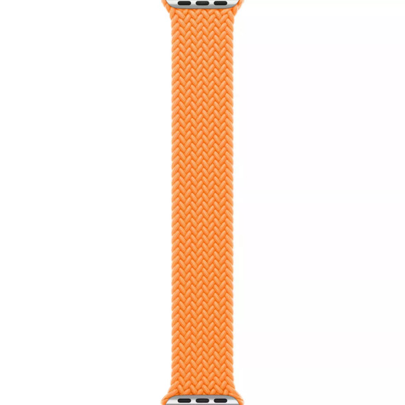 APPLE WATCH 45MM BRAIDED SOLO LOOP SIZE 9 - BRIGHT ORANGE