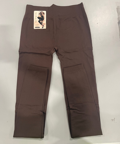 DAN ZHONG XIU FASHION DESIGN LEGGINGS - SIZE: WOMEN ONE SIZE - BROWN