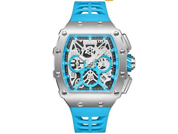 TUCCI ESTREMISTA/ WATCH / LIGHT BLUE SILICONE - LIGHT BLUE