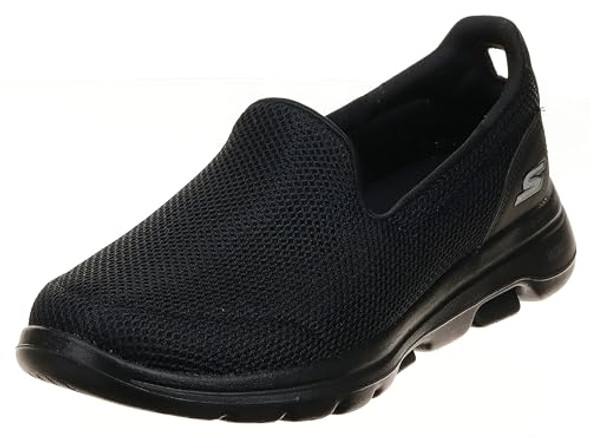 SKECHERS WOMEN'S GO WALK 5 - SIZE: WOMEN 11 WIDE (AU/UK W9) - BLACK New