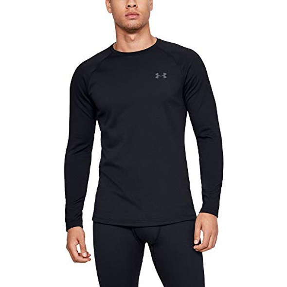 UNDER ARMOUR MEN’S PACKAGED BASE 3.0 LONG SLEEVE CREW NECK 3XL BLACK New