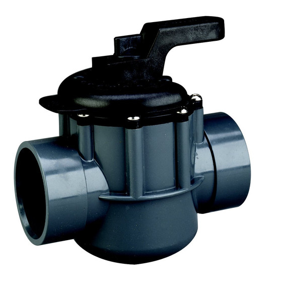 PENTAIR 263029 TWO PORT DIVERTER VALVE WITH 2" PVC PIPE - GRAY